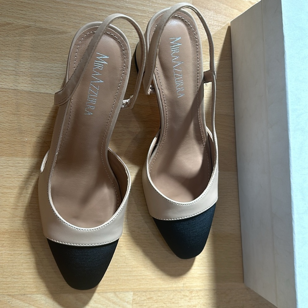 Designer Inspired Two Tone Slingbacks - image 5
